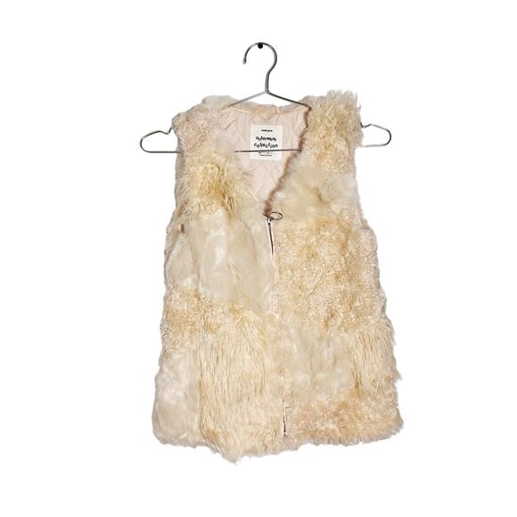 Zara Girls Outerwear Faux Fur Vest Pink Fuzzy Snap Closure Size 11 / 12 152 cm - Picture 1 of 5